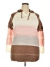 Misslook Color Block Brown Pullover Sweater Size 2X - photo 1