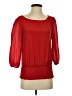 B.wear 100% Polyester Red 3/4 Sleeve Blouse Size S - photo 1
