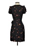 Universal Thread 100% Rayon Floral Black Casual Dress Size XS - photo 2