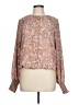 Evereve 100% Polyester Brown Long Sleeve Blouse Size L - photo 1