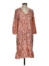 CAbi 100% Polyester Print Red Casual Dress Size XS - photo 1