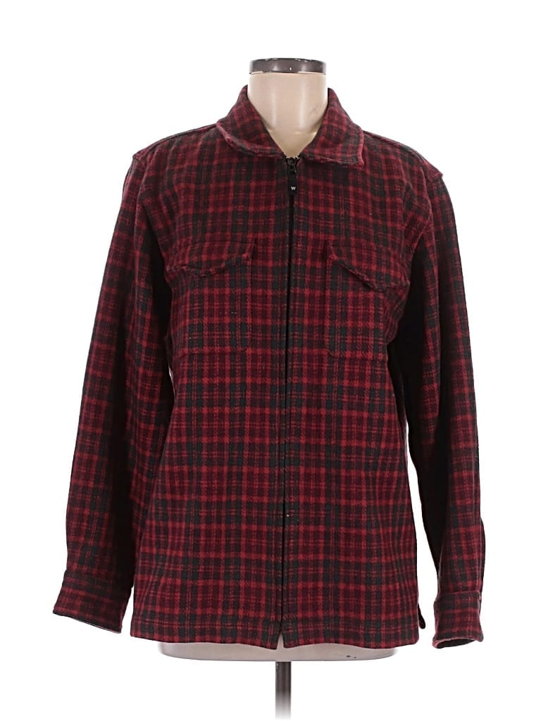 Pre-owned Woolrich Fleece Jacket In Red