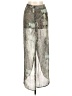 Shein 100% Polyester Graphic Silver Casual Skirt Size L - photo 2