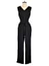 Fashion 100% Polyester Solid Black Jumpsuit Size S - photo 1