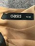 oasis 100% Polyester Solid Tan Cocktail Dress Size 10 - photo 7