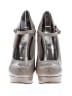 Chinese Laundry Gray Tan Heels Size 7 - photo 2