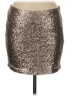 MM Couture Metallic Silver Formal Skirt Size M - photo 1