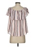 Attention 100% Polyester Ivory Short Sleeve Blouse Size S - photo 2