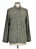 Chico's Solid Gray Long Sleeve Button-Down Shirt Size Lg (2) - photo 1