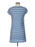 No Comment Stripes Blue Casual Dress Size L - photo 2