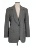 Escada 100% Newwool Houndstooth Gray Black Wool Blazer Size EU 44 / US 14 - photo 1