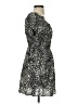H&M Animal Print Black Cocktail Dress Size S - photo 4