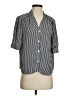 T Tahari 100% Polyester Stripes Gray 3/4 Sleeve Blouse Size S - photo 1