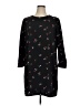 Old Navy 100% Polyester Print Black Casual Dress Size XL - photo 1