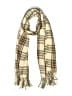 H&M 100% Polyester Plaid Ivory Tan Scarf One size - photo 1