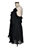H&M 100% Polyester Black Cocktail Dress Size M - photo 5