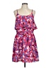 Elle 100% Polyester Floral Purple Casual Dress Size L - photo 1