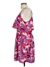 Elle 100% Polyester Floral Purple Casual Dress Size L - photo 5