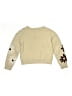 FRESHMAN Floral Tan Pullover Sweater Size 8 - photo 2