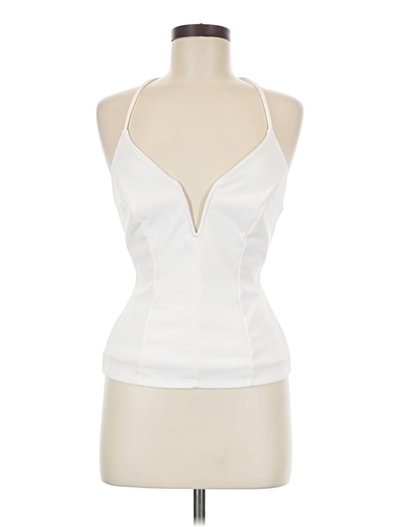 Lulus Sleeveless Blouse In White