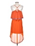 Buttons 100% Polyester Graphic Orange Casual Dress Size S - photo 2