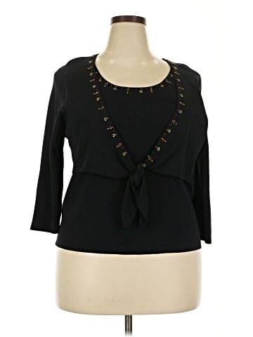 Studio 1 3/4 Sleeve Top (view 1)