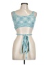 L Space 100% Viscose Teal Sleeveless Top Size L - photo 1