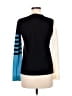 Akris Punto 100% Wool Color Block Black Wool Pullover Sweater Size 6 - photo 2
