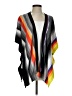 CAbi 100% Cotton Stripes Multi Color Gray Poncho Size XS - photo 1