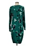 Merona 100% Polyester Print Green Casual Dress Size M - photo 2