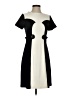 Barrie Pace Color Block Black Casual Dress Size 4 (petite) - photo 1