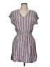 Gap 100% Rayon Stripes Gray Casual Dress Size M - photo 1