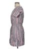 Gap 100% Rayon Stripes Gray Casual Dress Size M - photo 5