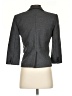 View 100% Polyester Chevron-herringbone Gray Blazer Size 4 - photo 2