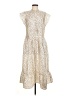 Samsoe Samsoe 100% Polyester Animal Print Ivory Casual Dress Size M (estimated) - photo 1