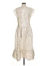 Samsoe Samsoe 100% Polyester Animal Print Ivory Casual Dress Size M (estimated) - photo 2