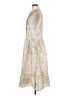 Samsoe Samsoe 100% Polyester Animal Print Ivory Casual Dress Size M (estimated) - photo 5