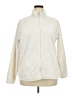 Basic Editions 100% Polyester Solid Ivory Jacket Size 2X - photo 1