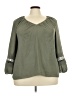 Daniel Rainn Green 3/4 Sleeve Blouse Size 2X - photo 1