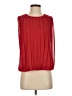 Calvin Klein 100% Polyester Red Sleeveless Blouse Size S - photo 1