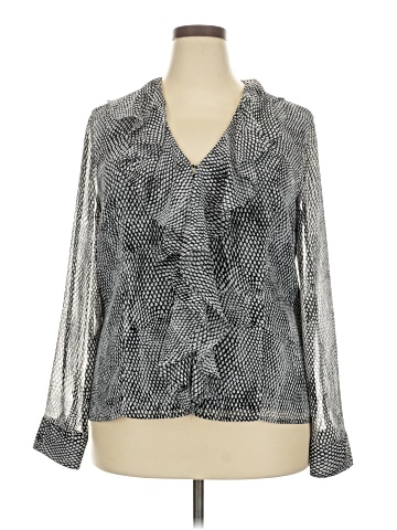 Jones Wear Long Sleeve Blouse (view 1)