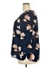 Daniel Rainn 100% Polyester Floral Blue 3/4 Sleeve Blouse Size XXL - photo 5