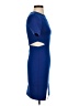 Topshop Solid Blue Cocktail Dress Size 0 - photo 4