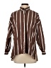 Jarbo Stripes Brown Long Sleeve Blouse Size XS (0) - photo 1