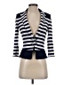 White House Black Market Stripes Blue Blazer Size 2 - photo 1
