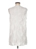 Sigrid Olsen Stripes Silver Sleeveless Blouse Size M - photo 2