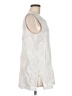 Sigrid Olsen Stripes Silver Sleeveless Blouse Size M - photo 4