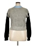 POPSUGAR Color Block Gray Turtleneck Sweater Size XL - photo 1