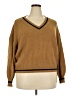 Shein Curve 100% Acrylic Brown Pullover Sweater Size 2X - photo 1