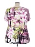 Avenue Pink Short Sleeve Blouse Size 22 - 24 Plus - photo 2